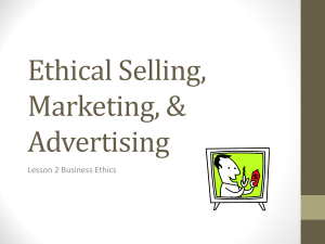 Ethics and Advertising