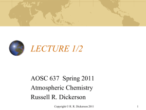 lecture 2 - Atmospheric and Oceanic Science