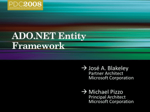 PRE01: ADO.NET Entity Framework