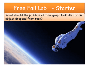 Free Fall Lab