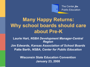 Many Happy Returns: Why school boards should care about Pre