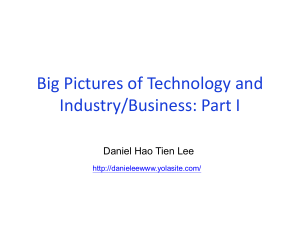 Big Pictures of Technology and Industry/Business Part I
