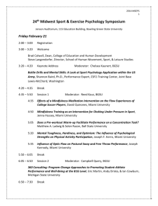 the symposium program and schedule
