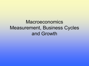 Macroeconomics Measurement, Business Cycles and Growth