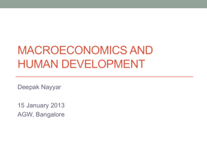 macroeconomics and human development