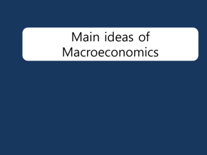 Main ideas of Macroeconomics