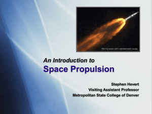 Aerospace Propulsion - Colorado Space Grant Consortium