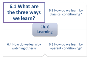 Chapter 6 Learning - WW Norton & Company