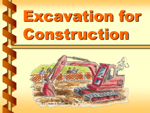 Excavation for Construction