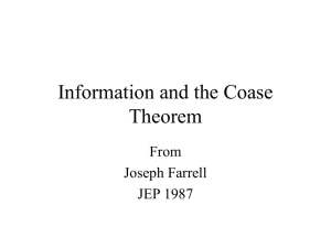 Information and the Coase Theorem