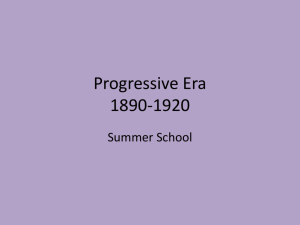 Progressive Era - Issaquah Connect