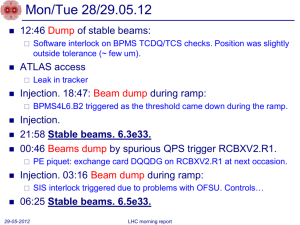 Week 21 summary - LHC commissioning