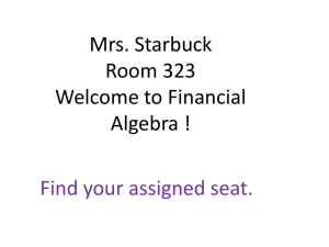 FA PPT - TJStarbuckMath