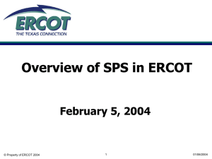 ERCOT Ancillary Services Experience