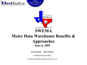 Meter Data Warehouse