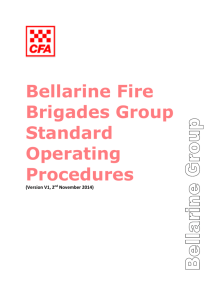 Bellarine Fire Brigades Group Standard Operating Procedures