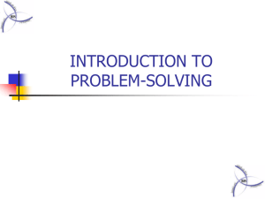 INTRODUCTION TO PROBLEM