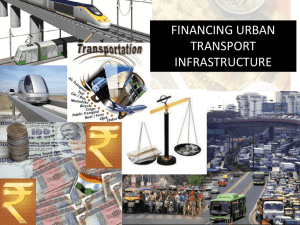 Financing Urban Transport Infrastructure