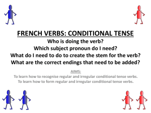 french conditional tense - The Grange School Blogs