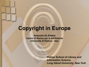 Copyright in Europe