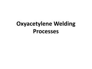 Oxyacet gas weld