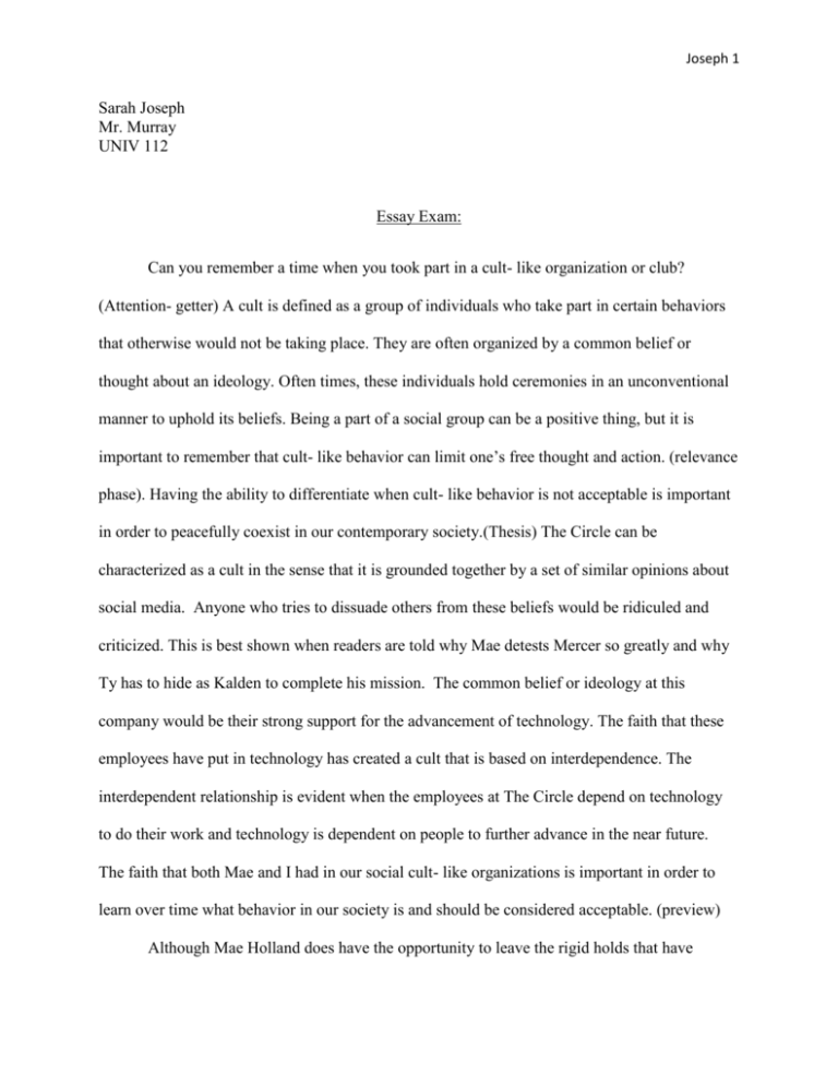 revised essay meaning