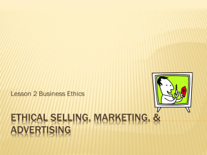 Ethics and Advertising