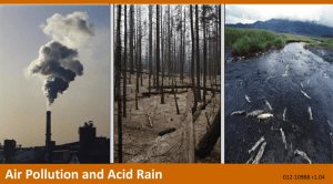 Air Pollution and Acid Rain