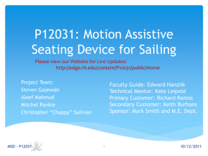 Motion Assistive Seating Device for Sailing