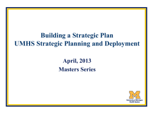 Why Strategic Planning and Deployment?