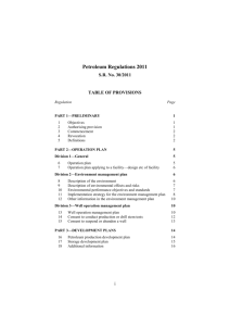 Petroleum Regulations 2011