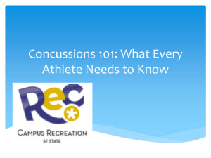 Concussion Powerpoint Fall 2015
