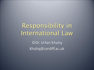 Responsibility in International Law