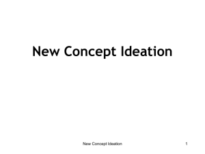 New Concept Ideation Process