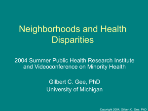 slides - Minority Health Project