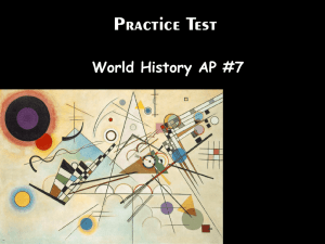 World History AP PowerPoint Practice Test 7