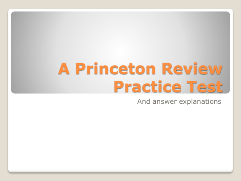 princeton review common app essay