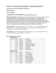 STAT 216 - Introduction to Statistics