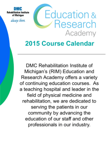 Registration Fees - Rehabilitation Institute of Michigan