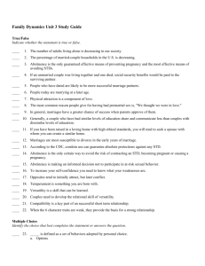 Family Dynamics Unit 3 Study Guide