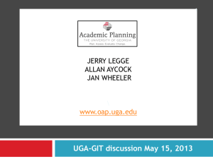 UGA-GIT SACSCOC Discussion - May 15, 2013