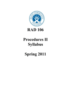 PROCEDURES II SYLLABUS- revised