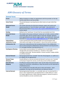 Glossary of AIM terms