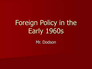 22.3 Foreign Policy in the 1960s
