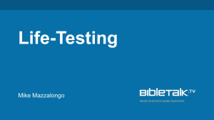 “Right or Wrong” Test Types of Tests