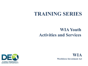 training series - Department of Economic Opportunity