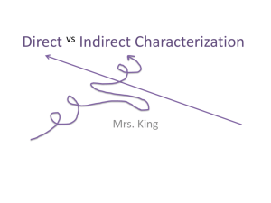 Characterization Direct v. Indirect