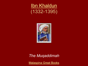 Ibn Khaldun - Malaspina Great Books