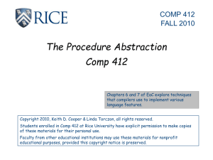 Procedure Abstraction-B