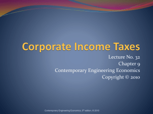 Corporate Income Taxes